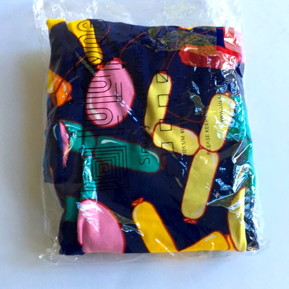 ❤️3/$25 OS 4th Birthday Balloon Leggings limited edition Party Holiday Celebrate - Picture 3 of 4